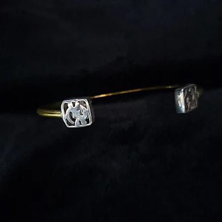 Brass and Silver Bracelet