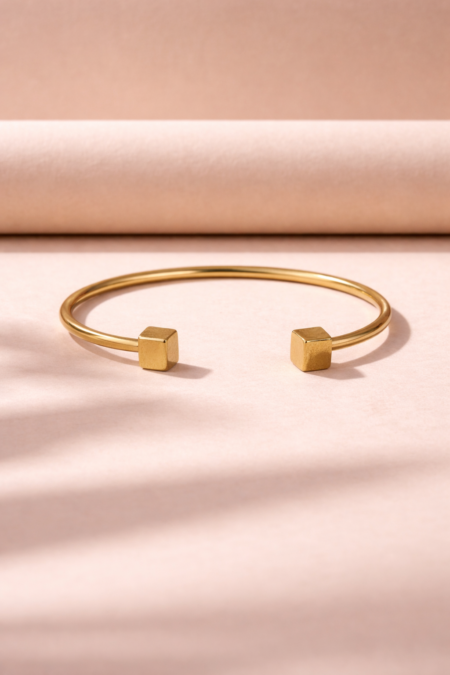 The Golden Cube Cuff